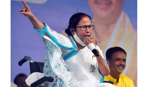 মমতার প্রচারণায় নির্বাচন কমিশনের নিষেধাজ্ঞা