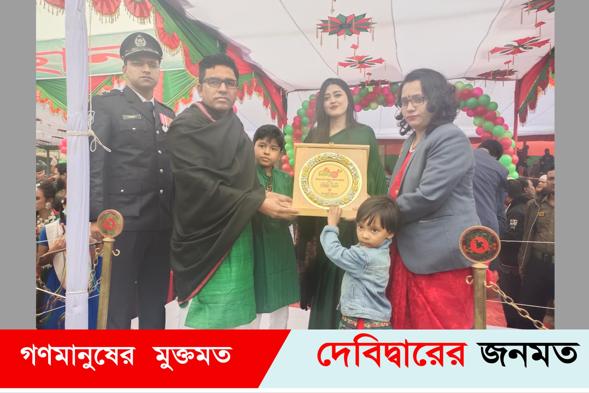 নানান আয়োজনে দেবীদ্বারে মহান বিজয় দিবস পালিত