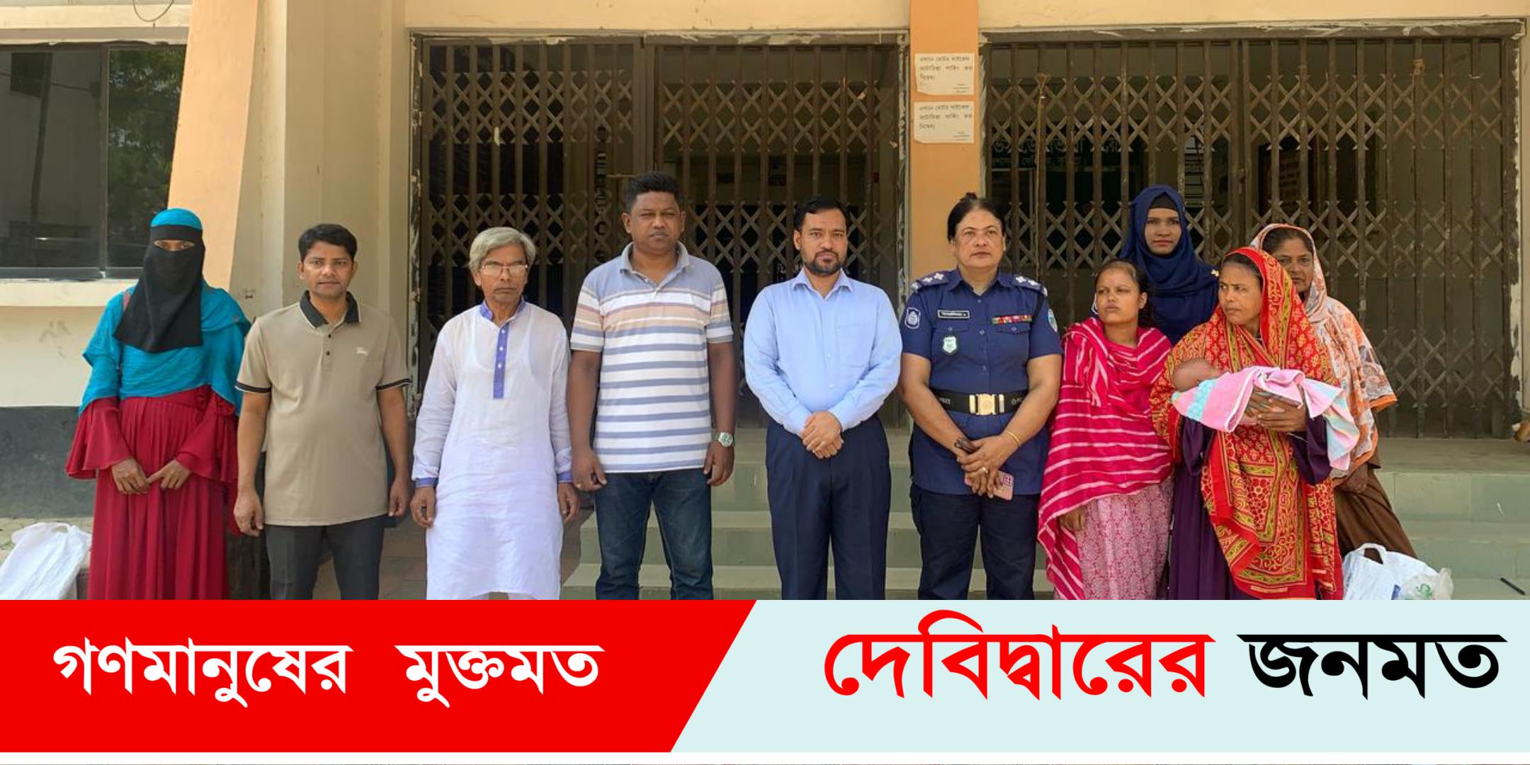 দেবীদ্বারে ভিক্ষুকের ঘরে আশ্রয় পাগলি ও তার নবজাতকের ঠিকানা এখন সরকারি আশ্রয় কেন্দ্র