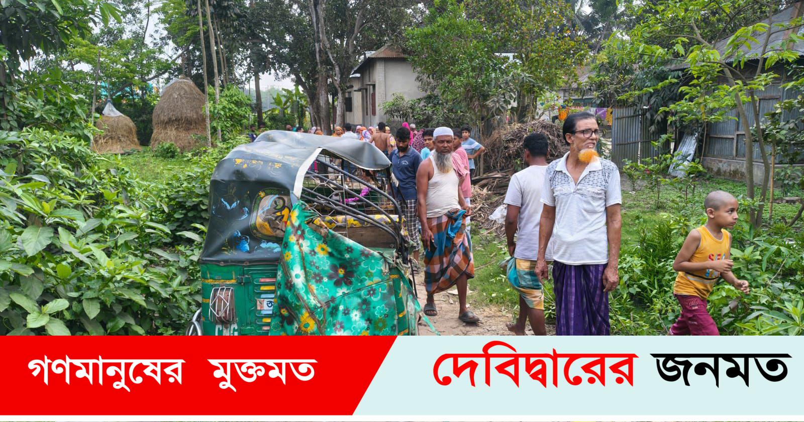 দেবীদ্বারে কাভার্ড ভ‍্যানের ধাক্কায় সিএনজি সিটকে সড়কে প্রাণ গেল মা- ছেলের